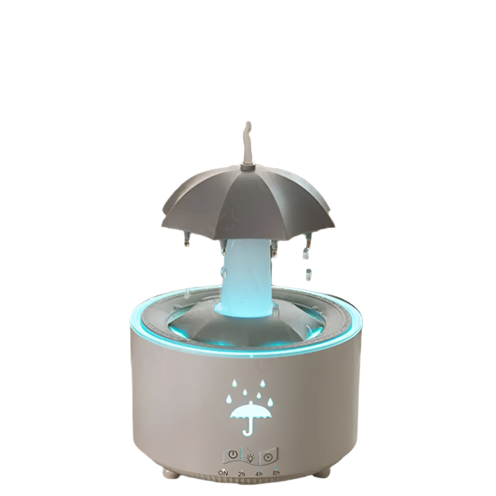 Difusor de Aromaterapia com Guarda-Chuva Rotativo e Luz LED