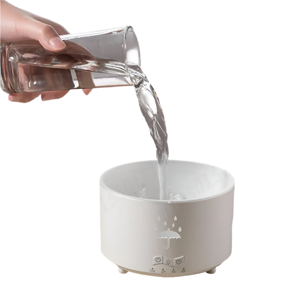 Difusor de Aromaterapia com Guarda-Chuva Rotativo e Luz LED