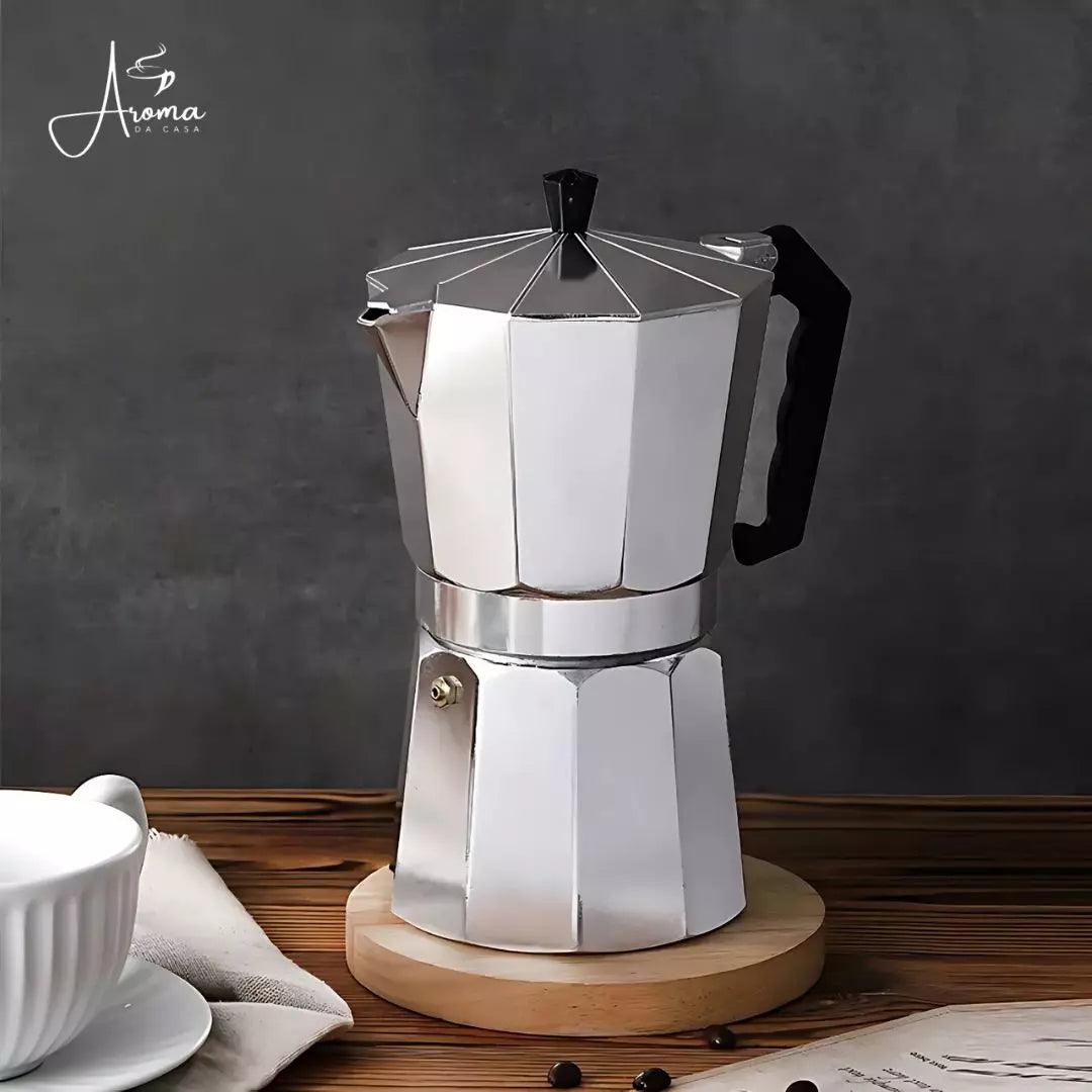 Cafeteira Italiana Moka de Alumínio Elegante