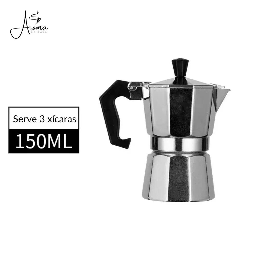 Cafeteira Italiana Moka de Alumínio Elegante