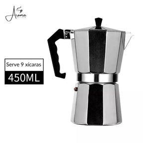 Cafeteira Italiana Moka de Alumínio Elegante