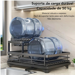 Prateleira de Secagem de Pratos Antiferrugem com Design Sofisticado-Aroma da Casa