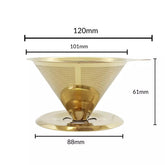 Filtro de Café Reutilizável em Aço Inox - Elegância e Praticidade-Aroma da Casa