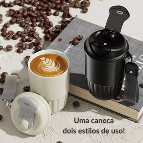 Caneca Térmica Elegante 410ml para Café