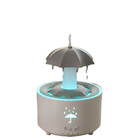 Difusor de Aromaterapia com Guarda-Chuva Rotativo e Luz LED