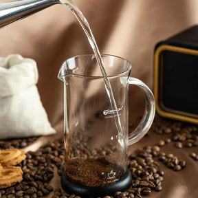 GIANXI-French Press Pot com filtro, cafeteira, vidro, resistente ao calor, feito à mão, café em pó, agregado familiar